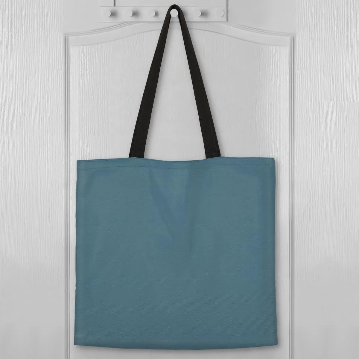 Airy Blue Canvas Tote Bag for Women Men Stylish Tote Handbag Shoulder Bag Reusable Grocery Bag