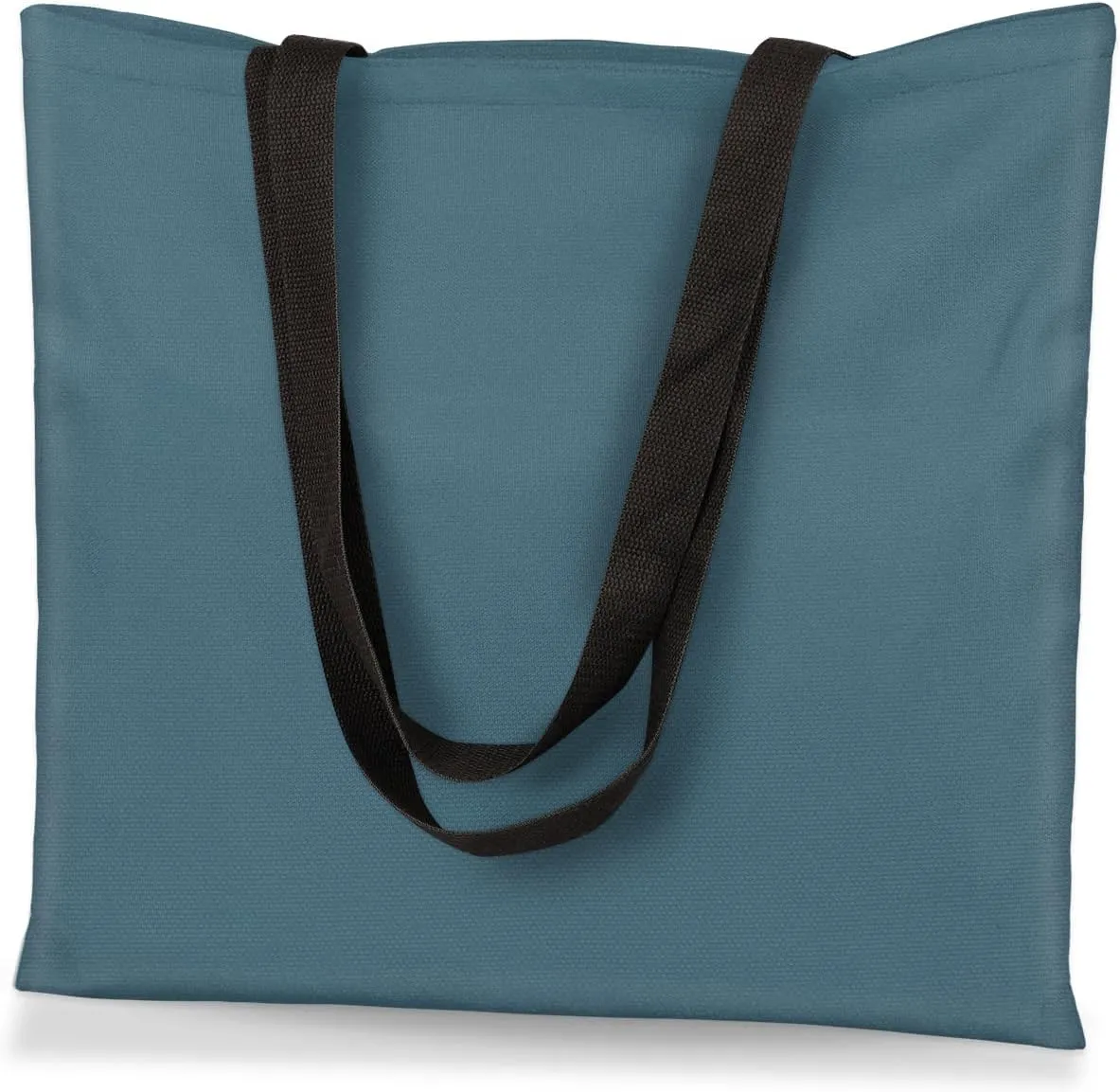 Airy Blue Canvas Tote Bag for Women Men Stylish Tote Handbag Shoulder Bag Reusable Grocery Bag