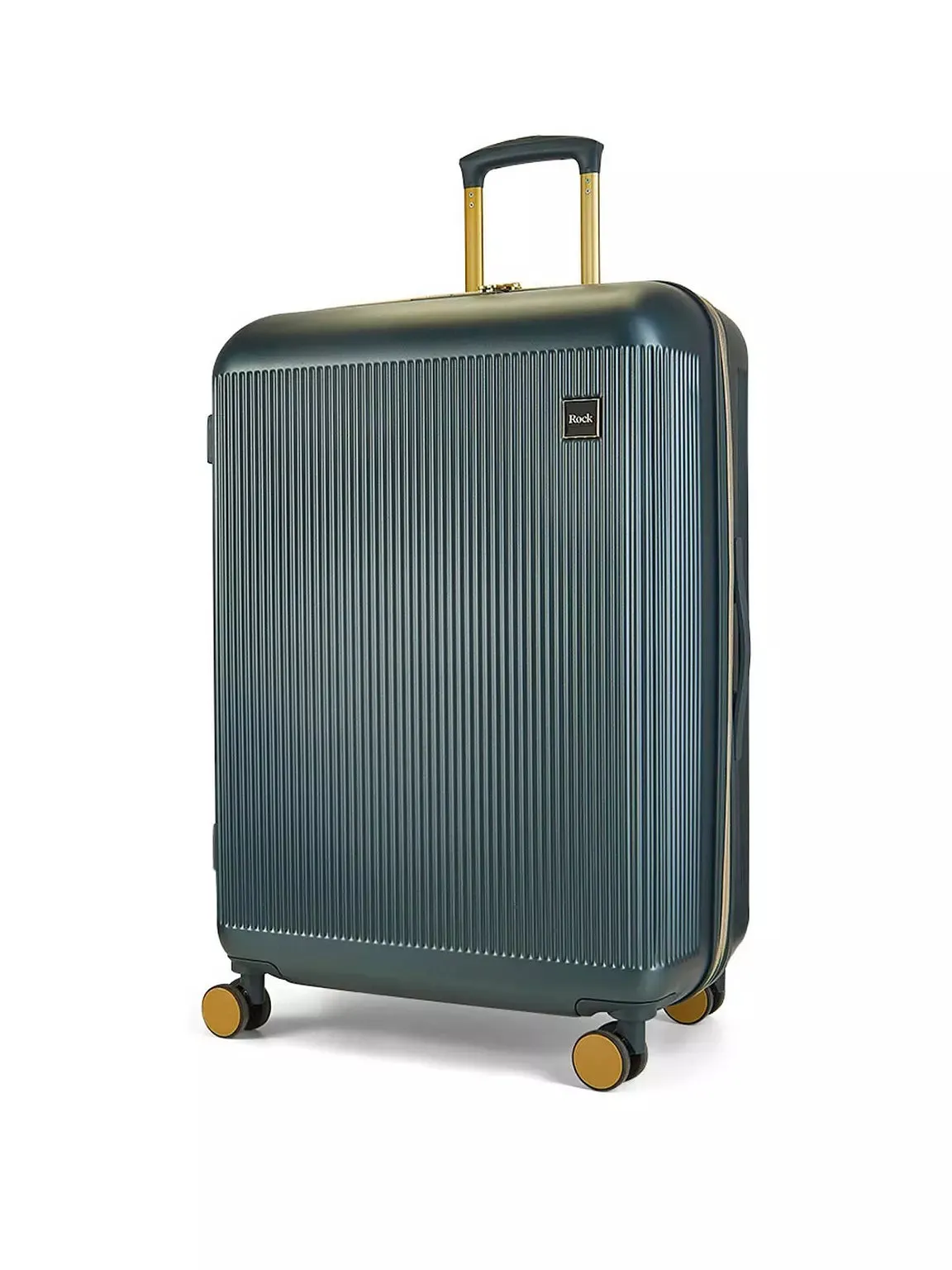 ARIA Set of 3 Suitcases - Dark Green with Gold