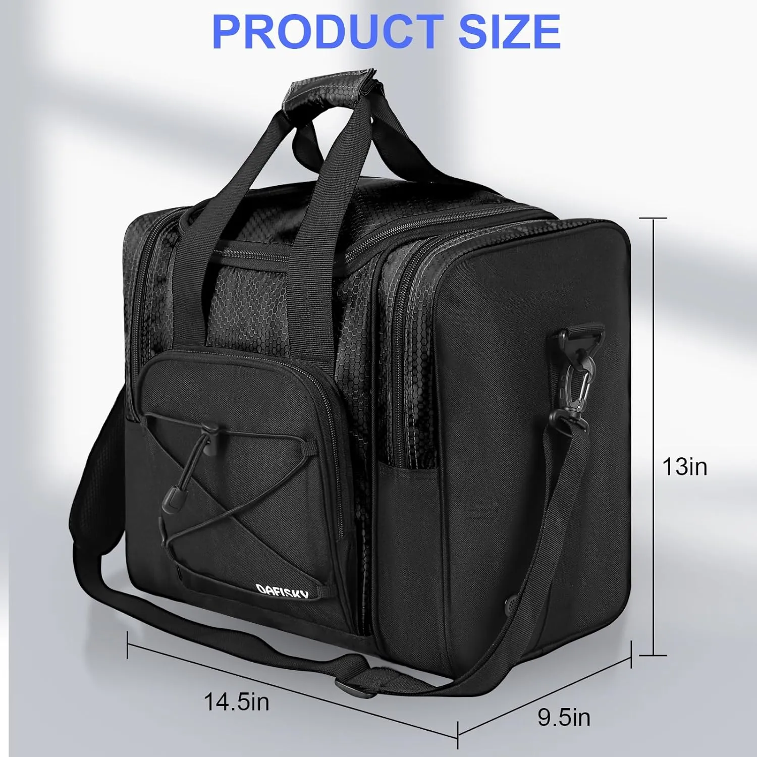 Bowling Ball Bag - Single Ball Tote with Padded Holder, Shoe Compartment and Strap