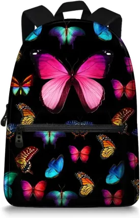 Butterfly School Bag Rucksack Backpack 15.5Inch