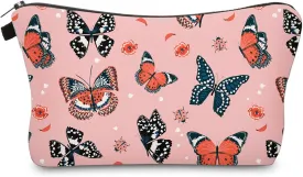 Cute Travel Makeup Bag Cosmetic Bag Small Pouch Gift for Women (Butterfly)