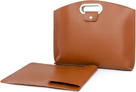 Faux Leather Evening Clutch Purse for Women 13 Inch Work Office Handbags Purse Bag with Snap Purse Handbag