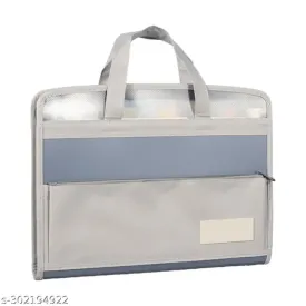 File Folder Bag for Certificates and Documents, 13 Pockets A4 Size Expandable Folder Bag with Handle, Multi-Layer Documents Organizer Bag with Zipper (Pack of 1)