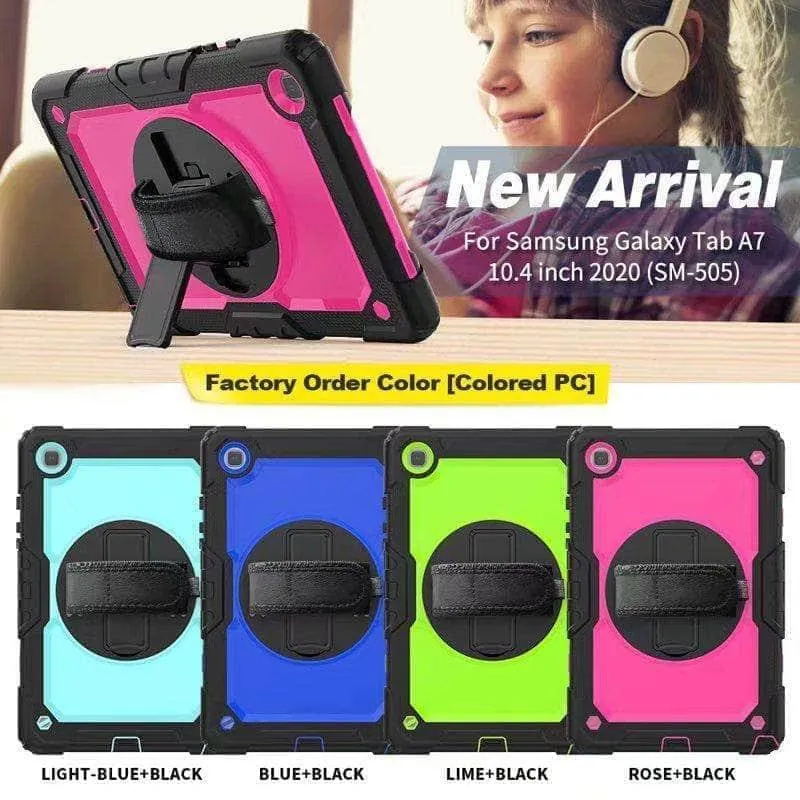 Galaxy Tab A7 Case 10.5 T500 T505 Heavy Duty Shockproof Rugged Hybrid Protective Case