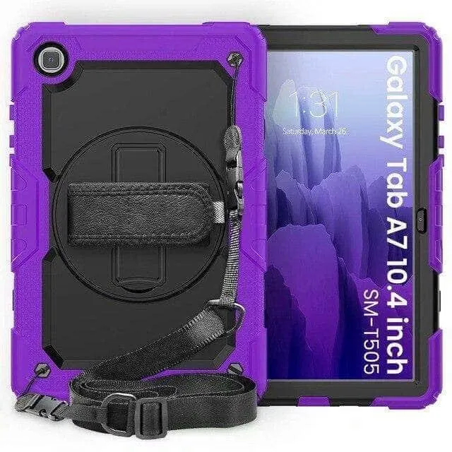 Galaxy Tab A7 Case 10.5 T500 T505 Heavy Duty Shockproof Rugged Hybrid Protective Case