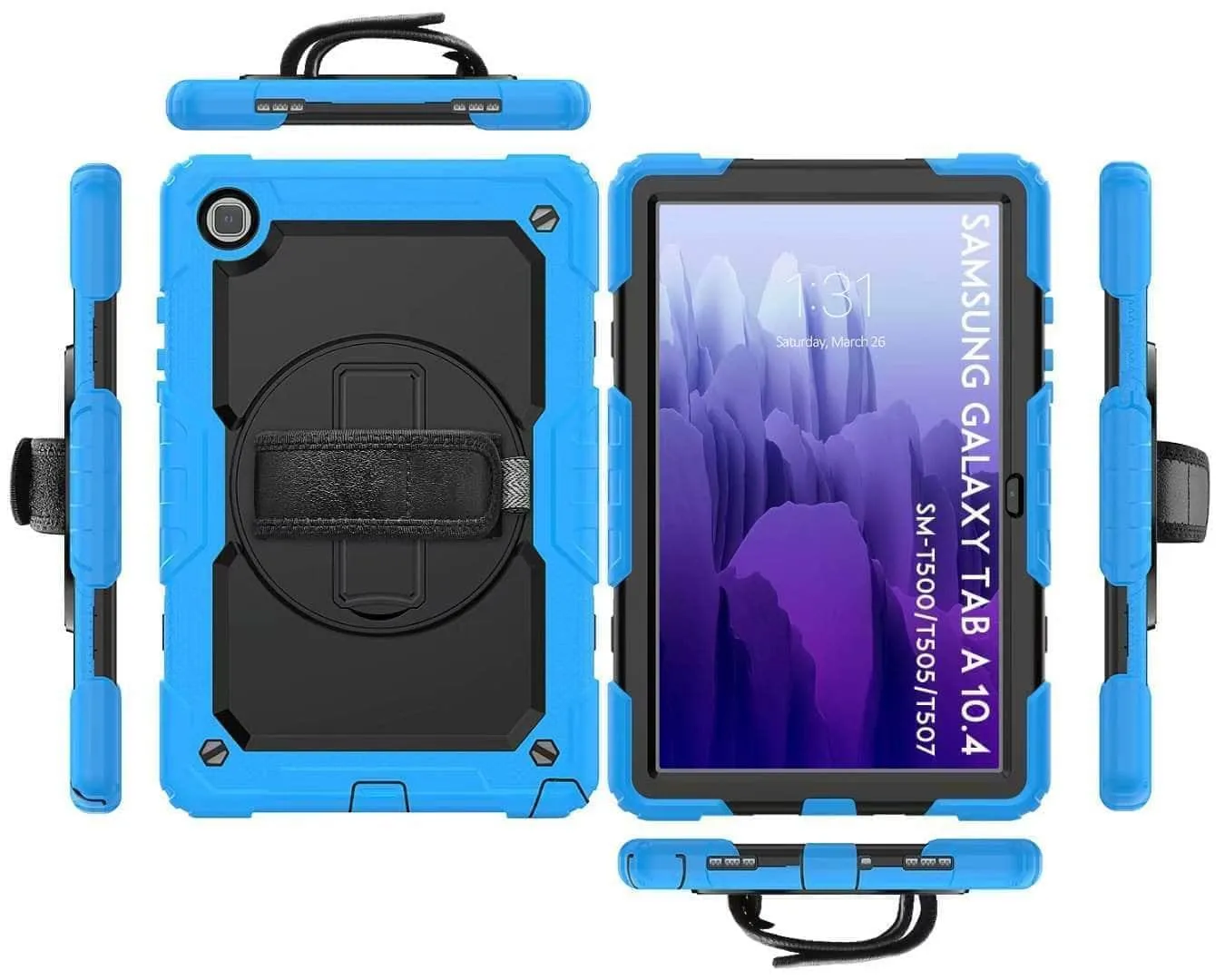 Galaxy Tab A7 Case 10.5 T500 T505 Heavy Duty Shockproof Rugged Hybrid Protective Case