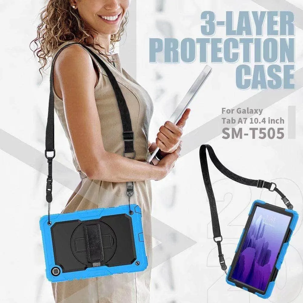 Galaxy Tab A7 Case 10.5 T500 T505 Heavy Duty Shockproof Rugged Hybrid Protective Case