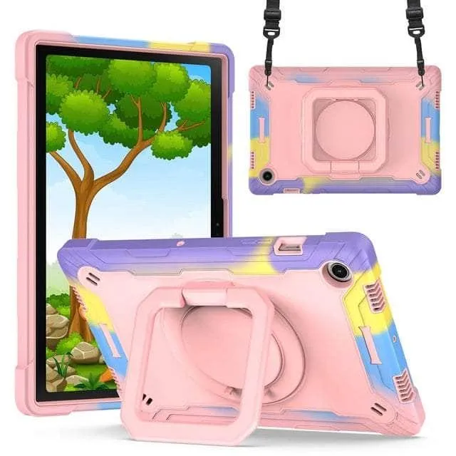 Galaxy Tab A8 10.5 (2022) Heavy Duty Shockproof Hand Ring Case