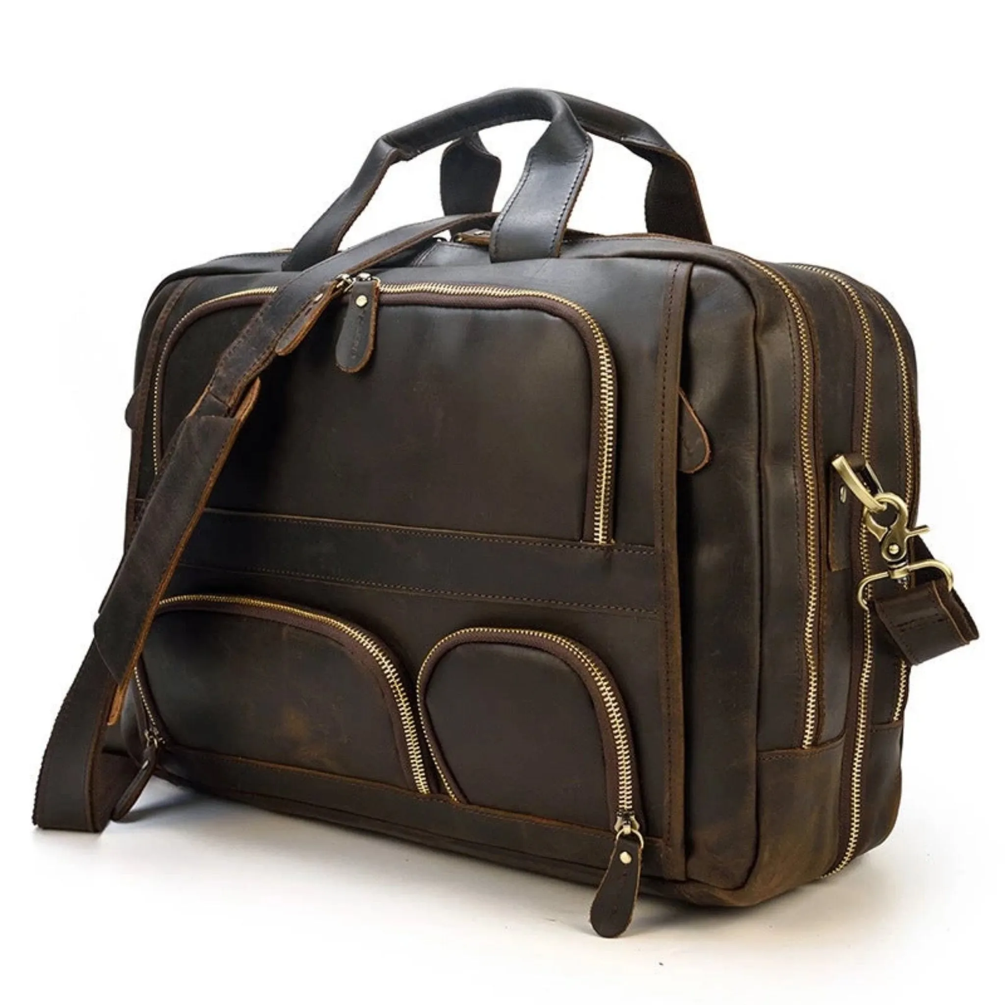 Handmade Full Grain Leather professional Briefcase