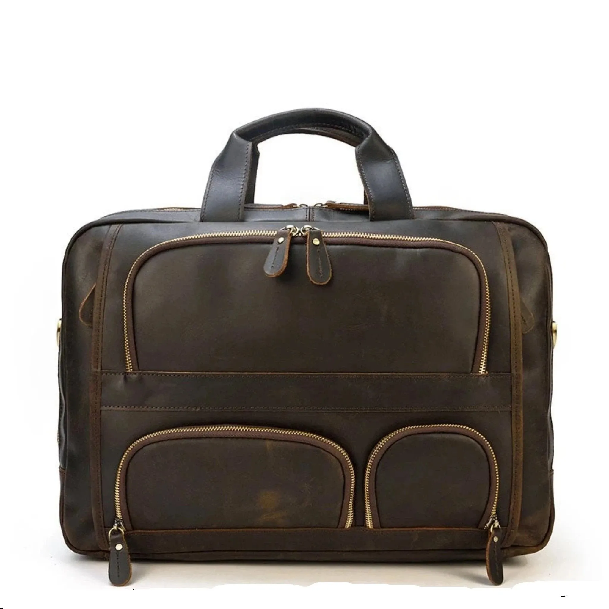 Handmade Full Grain Leather professional Briefcase