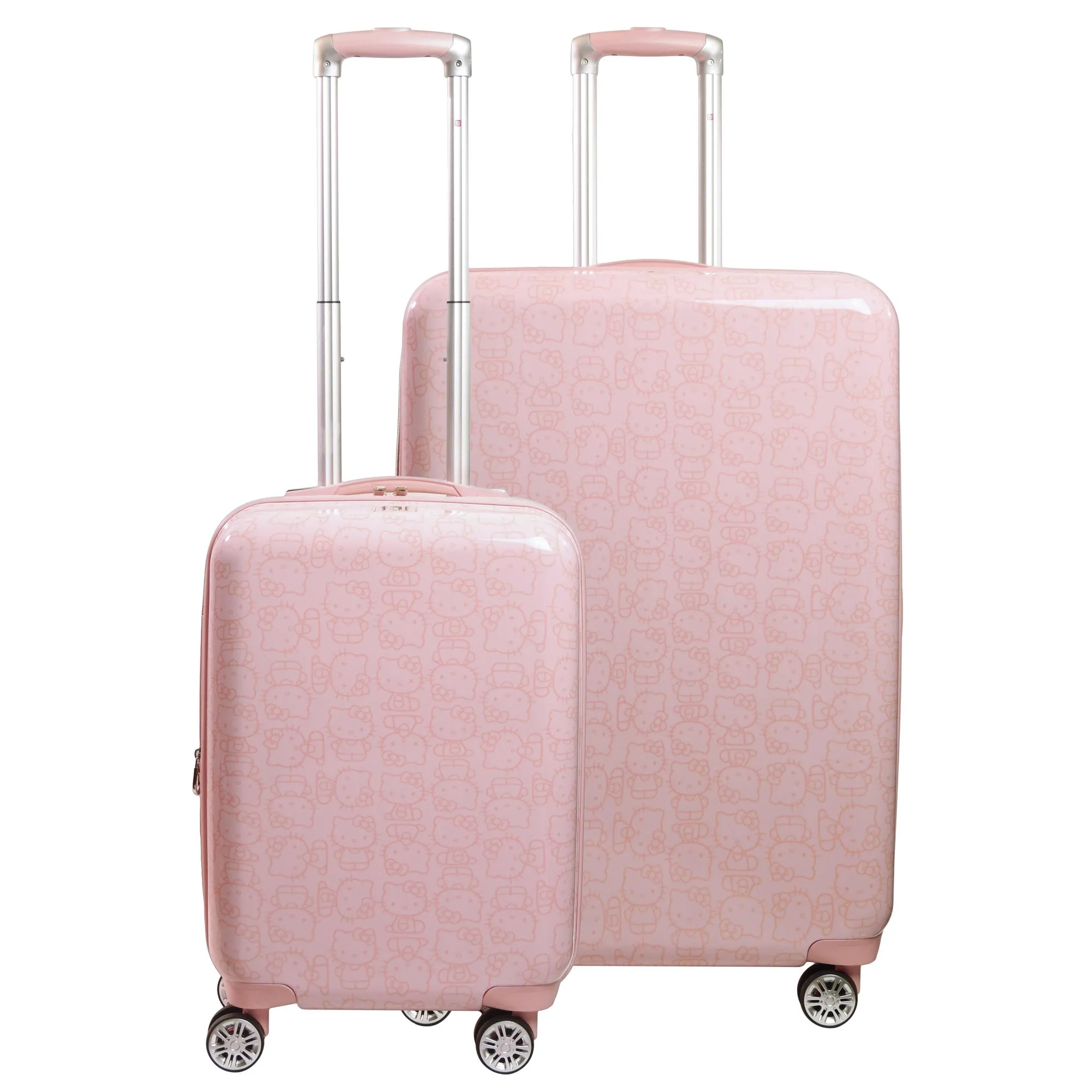 Hello Kitty x FUL Pose 2-Pc Hardshell Luggage (Pink)