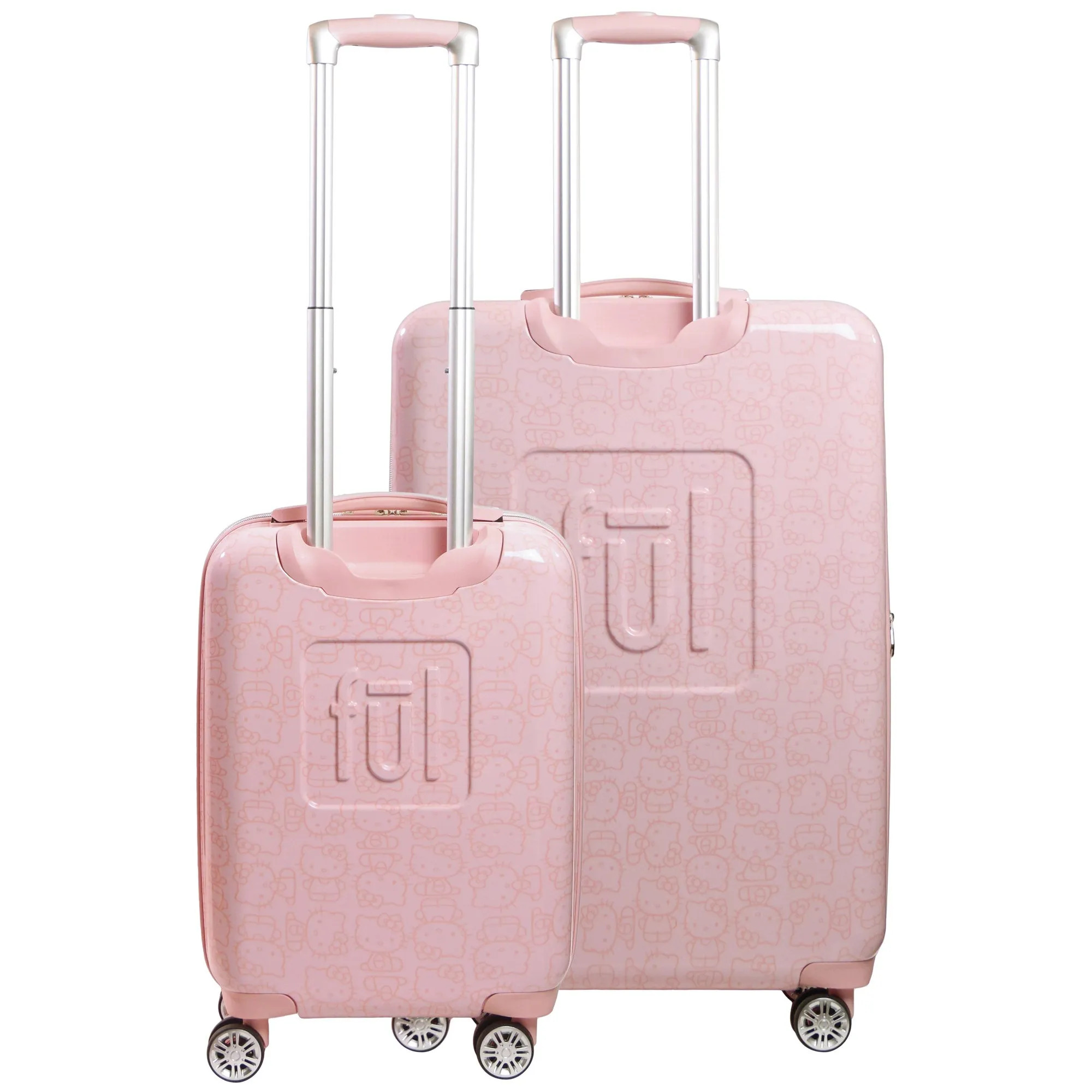 Hello Kitty x FUL Pose 2-Pc Hardshell Luggage (Pink)