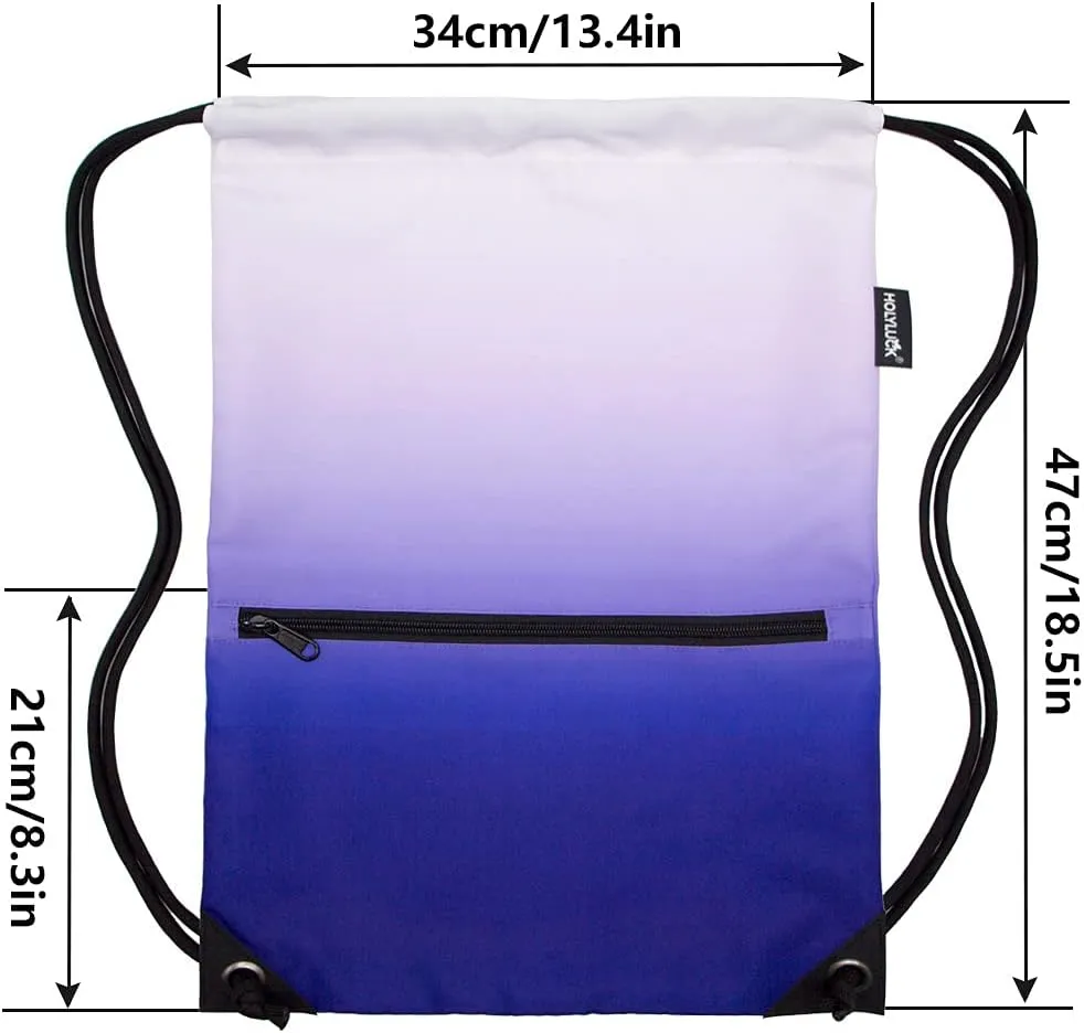 HOLYLUCK Drawstring Backpack Bag Sport Gym Sackpack