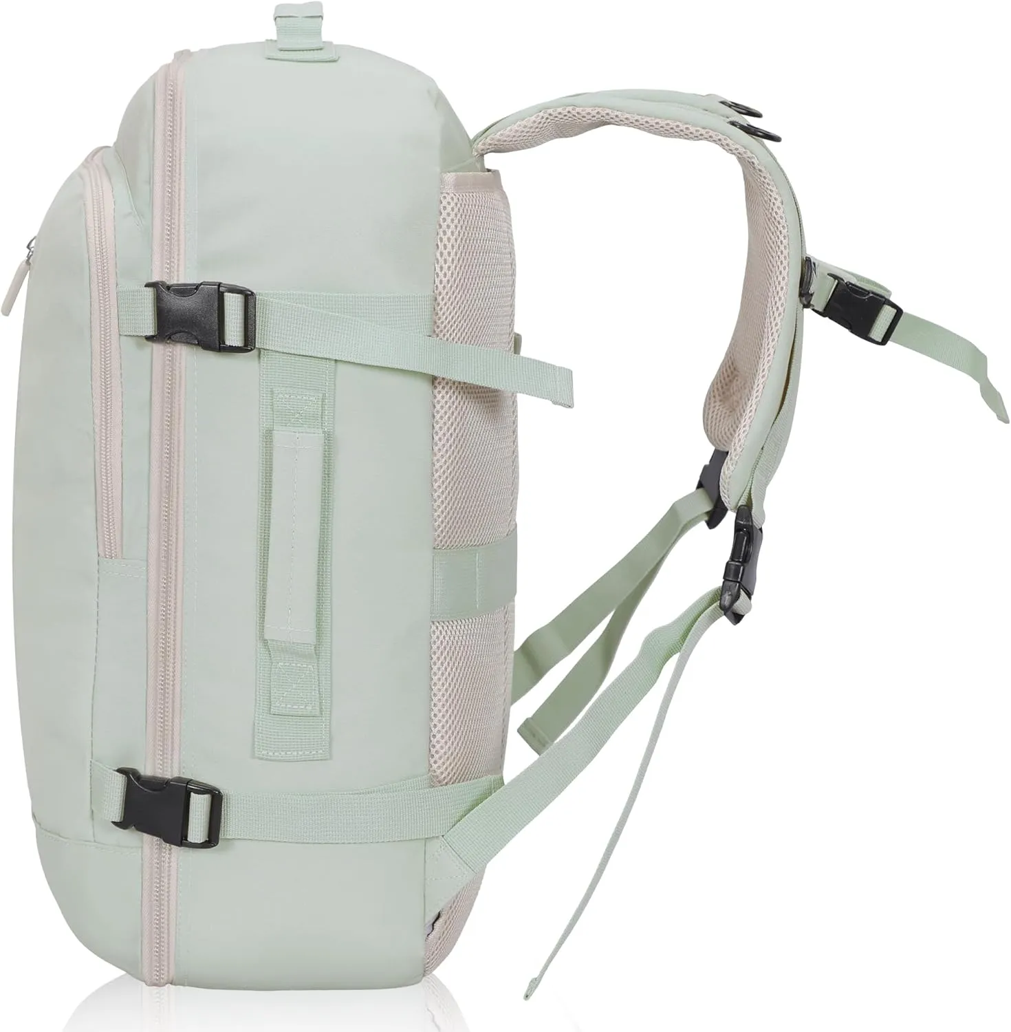 Hynes Eagle Carry on Backpack 38L Large Travel Backpack for Women Flight Approved Weekender Bag Laptop Backpack Men 15 inches Mint Green