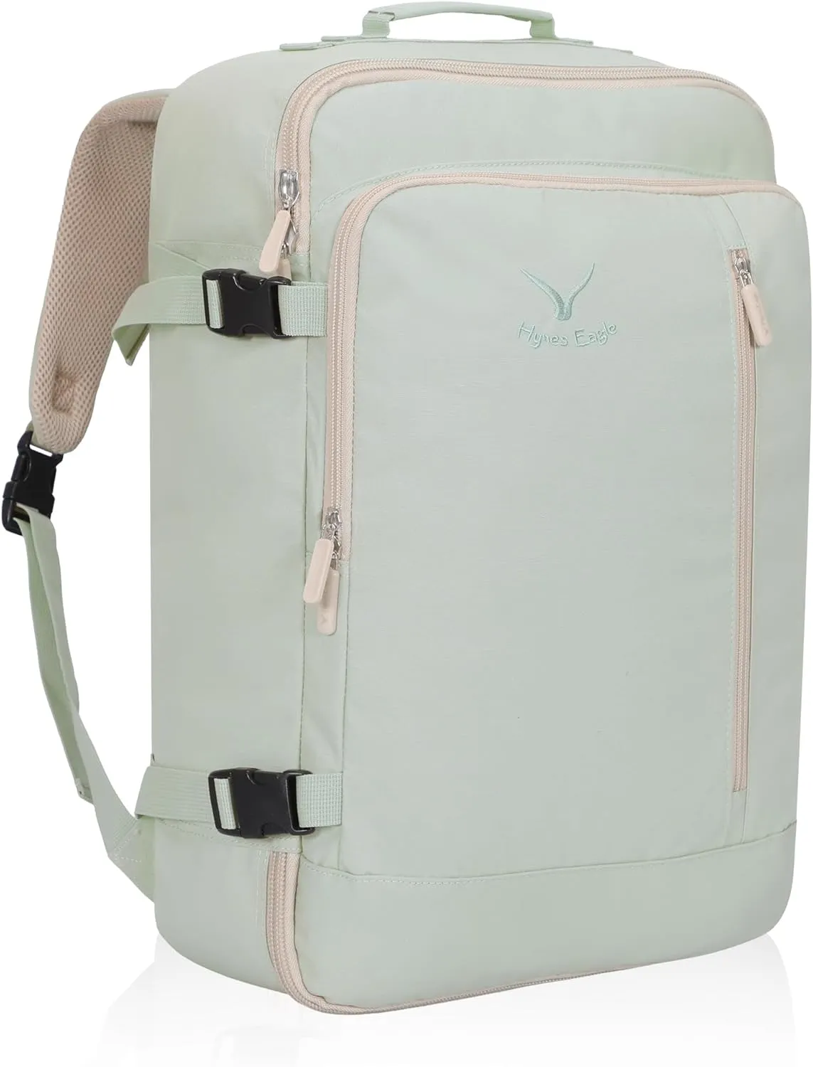 Hynes Eagle Carry on Backpack 38L Large Travel Backpack for Women Flight Approved Weekender Bag Laptop Backpack Men 15 inches Mint Green