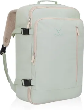 Hynes Eagle Carry on Backpack 38L Large Travel Backpack for Women Flight Approved Weekender Bag Laptop Backpack Men 15 inches Mint Green