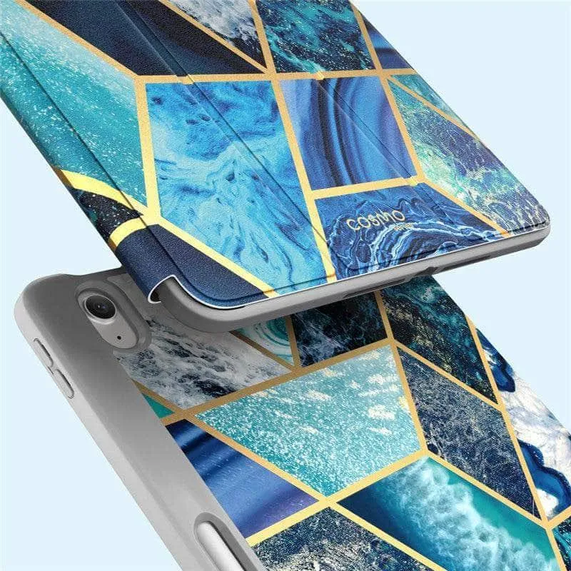I-BLASON iPad Air 4 Cosmo Marble Trifold Stand Case