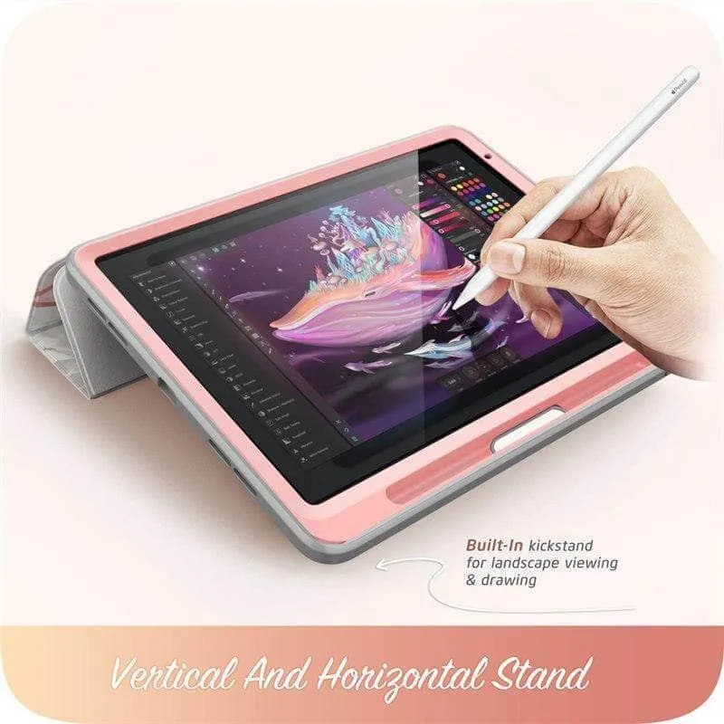 I-BLASON iPad Air 4 Cosmo Marble Trifold Stand Case