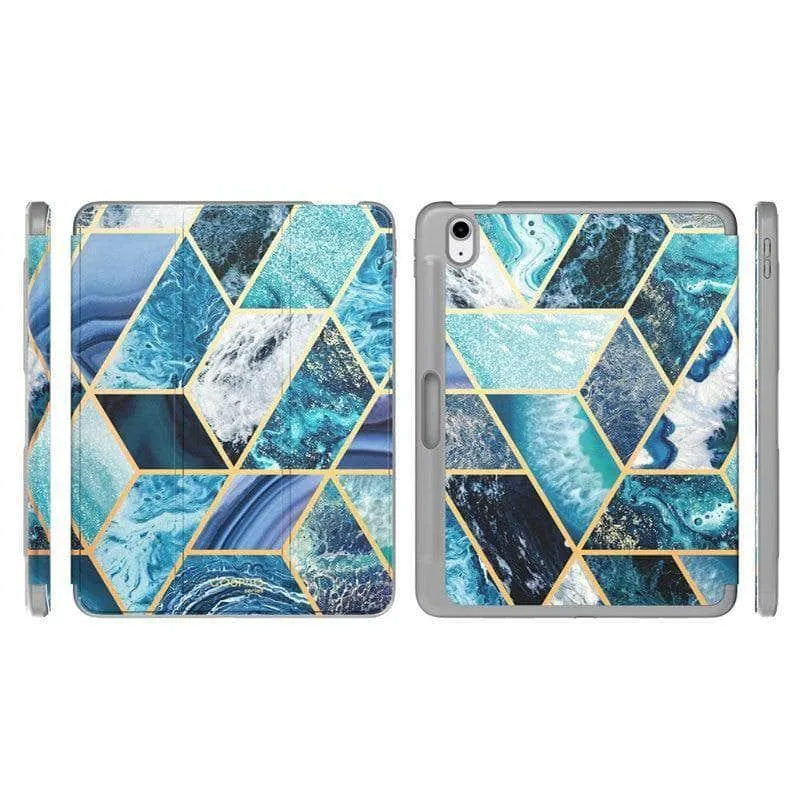 I-BLASON iPad Air 4 Cosmo Marble Trifold Stand Case
