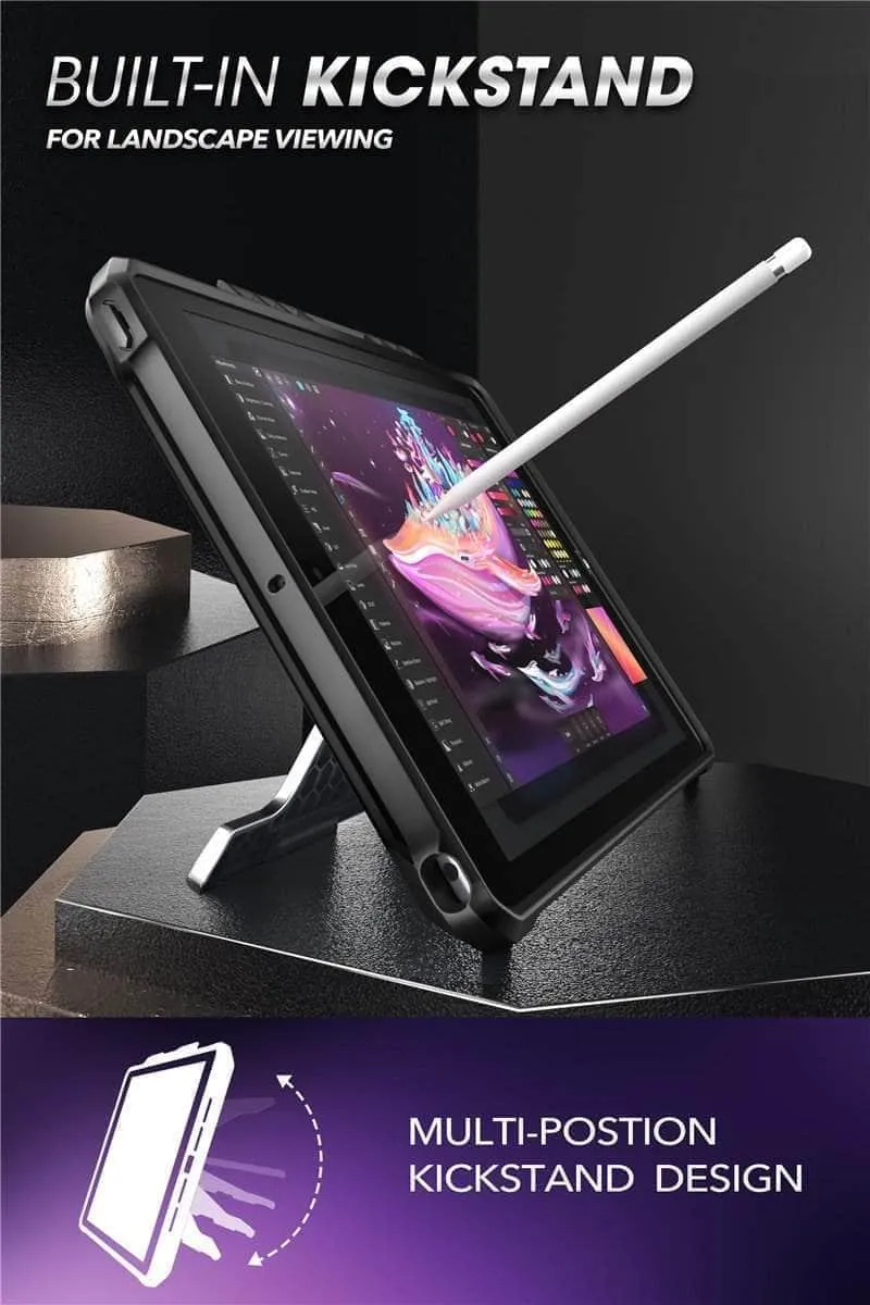 iPad 10.2 SUPCASE UB Slim Rubber Cover Built-in Apple Pencil Holder