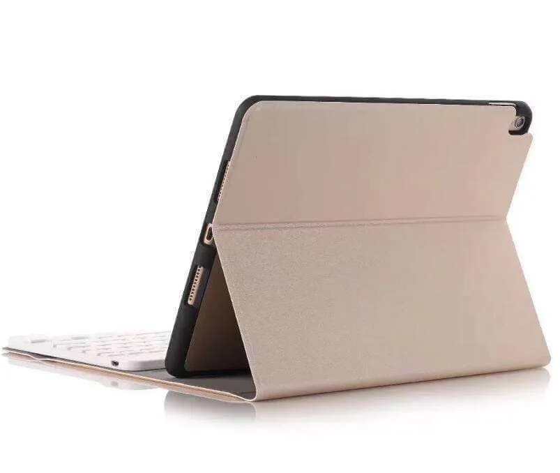 iPad 9.7 5/6 Leather Look Split Bluetooth Keyboard Case with Pen Slot