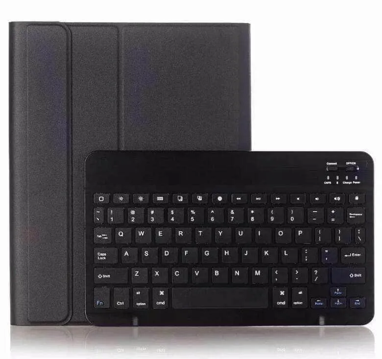 iPad 9.7 5/6 Leather Look Split Bluetooth Keyboard Case with Pen Slot