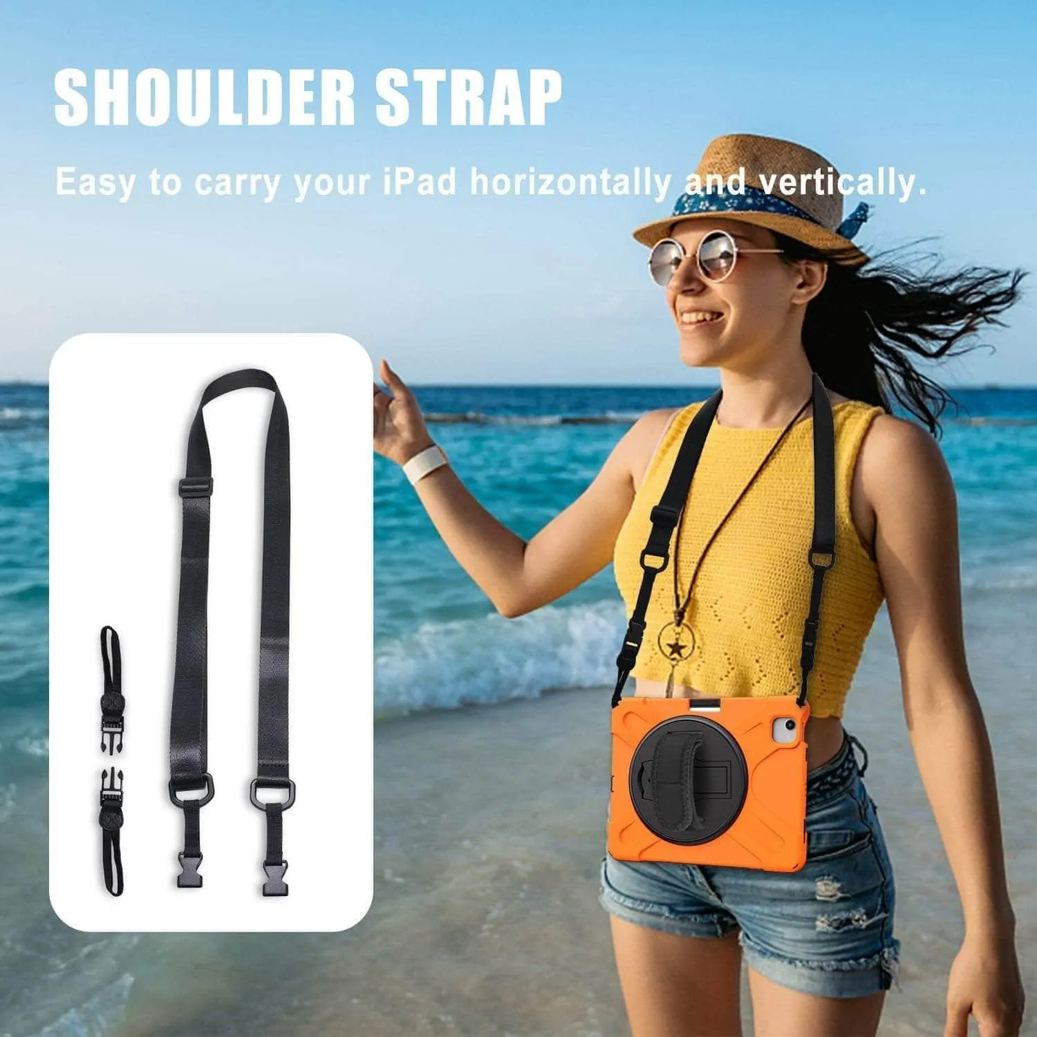 iPad Air 5 2022 Heavy Duty Shockproof Rugged Hybrid Protective Case