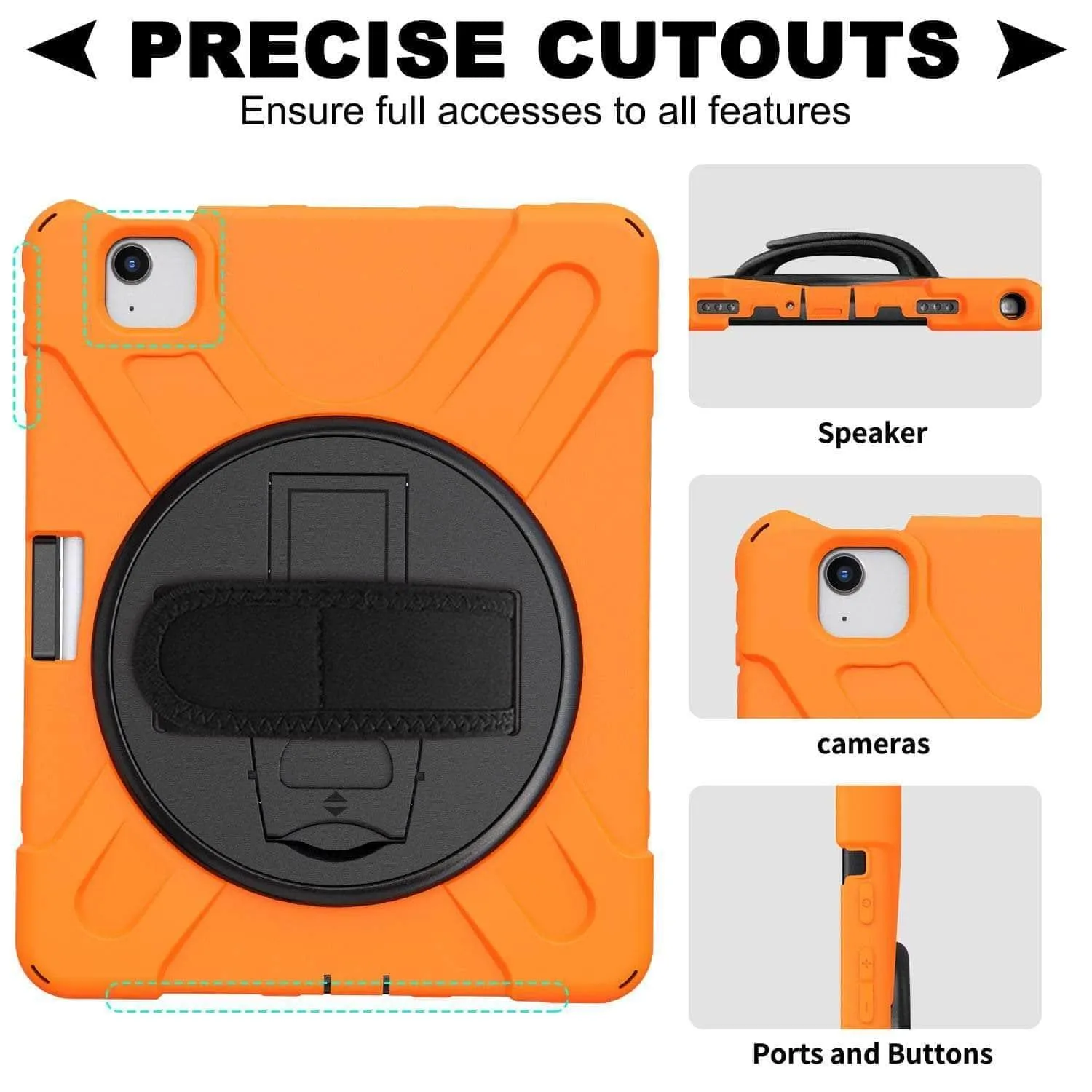 iPad Air 5 2022 Heavy Duty Shockproof Rugged Hybrid Protective Case
