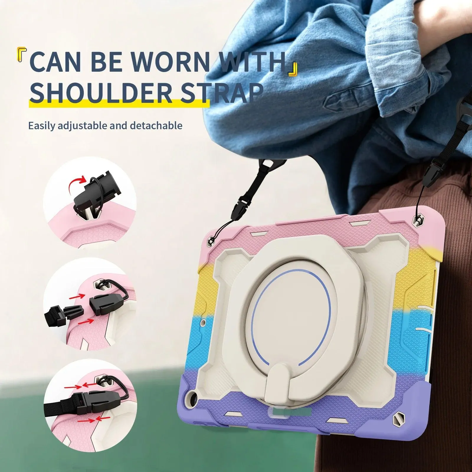 iPad Mini 6 Kids Safe Shockproof Rugged Full Protector Case