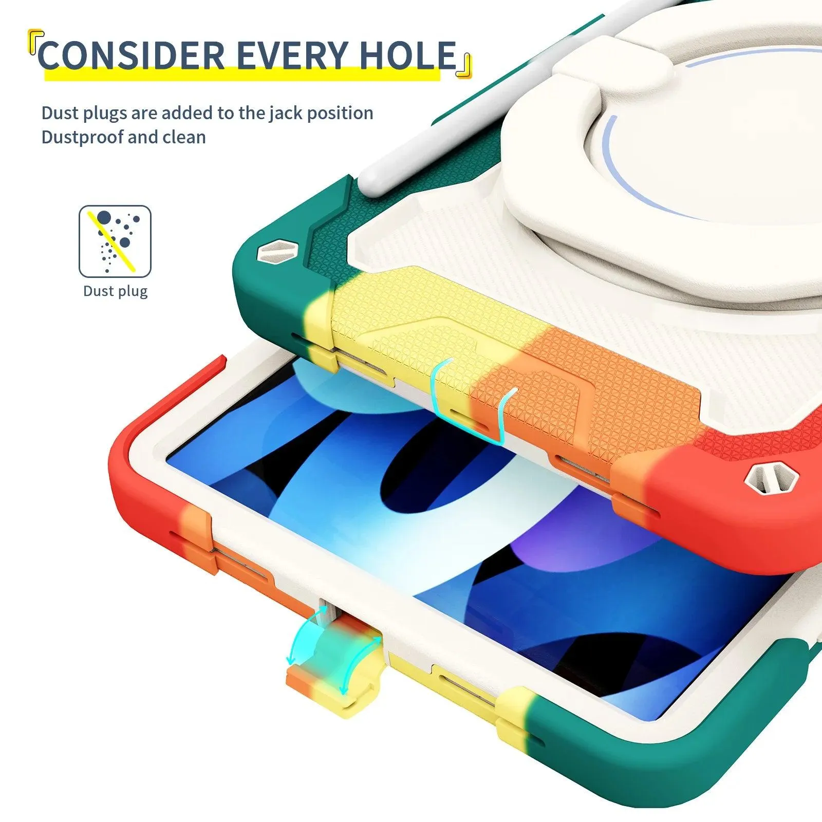 iPad Mini 6 Kids Safe Shockproof Rugged Full Protector Case