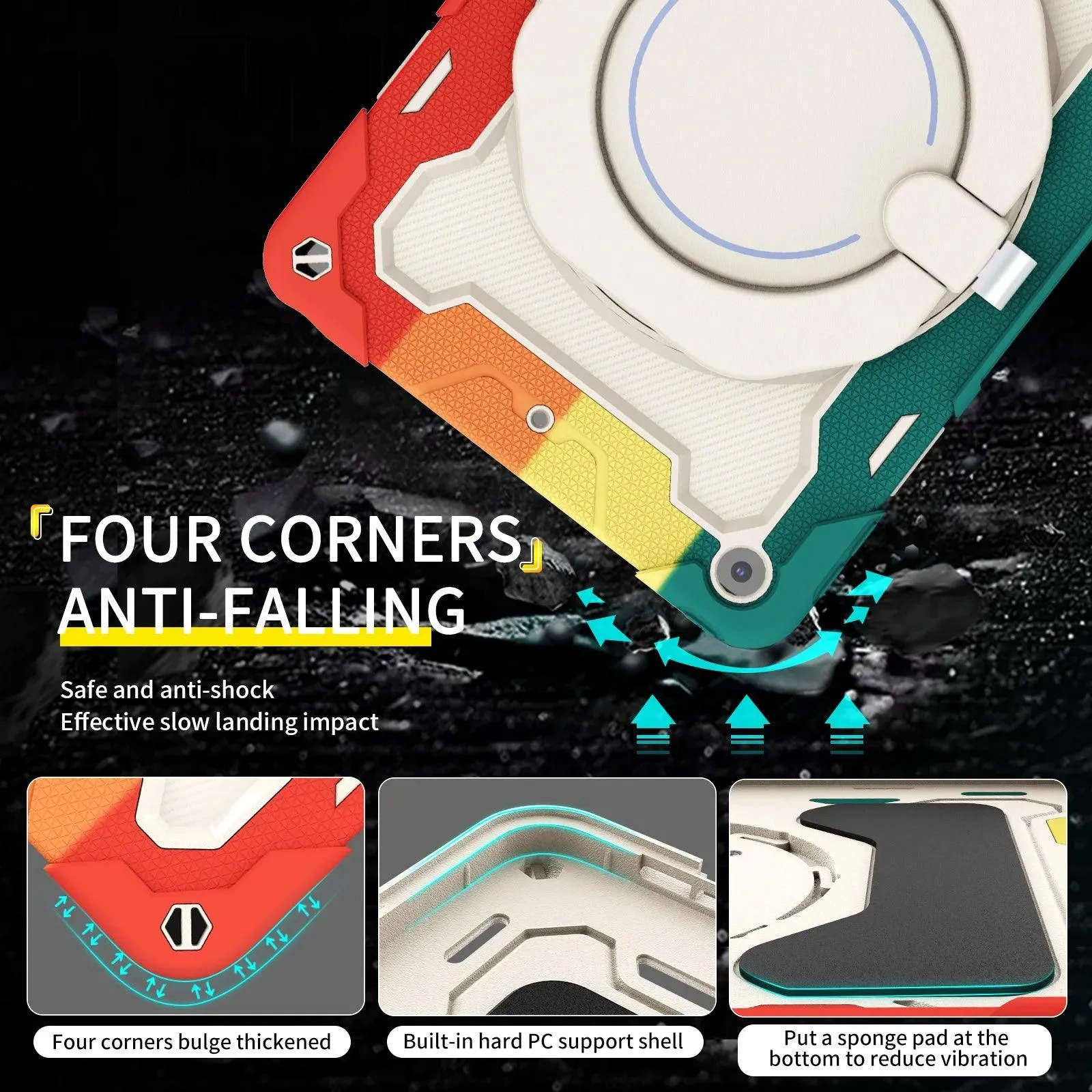 iPad Mini 6 Kids Safe Shockproof Rugged Full Protector Case
