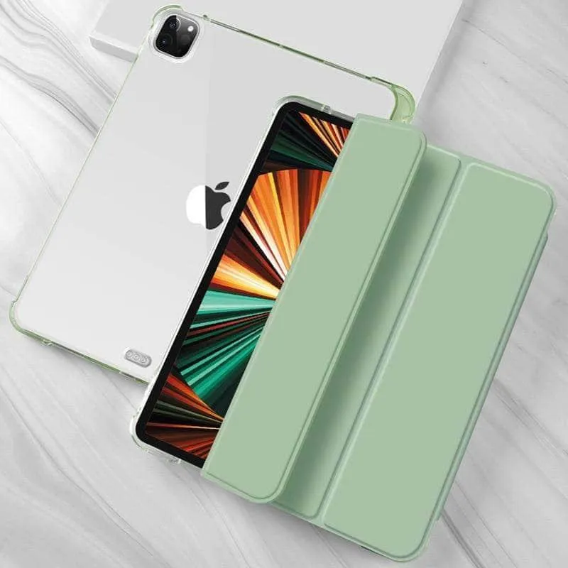 iPad Pro 11 2021 Clear TPU Back Pencil Holder Smart Case