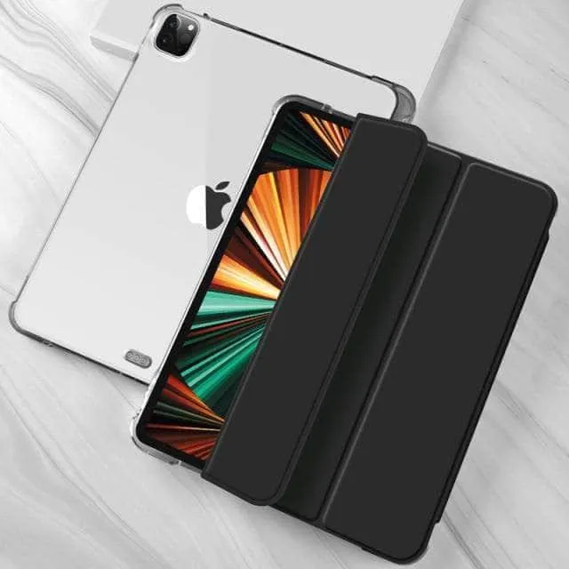 iPad Pro 11 2021 Clear TPU Back Pencil Holder Smart Case