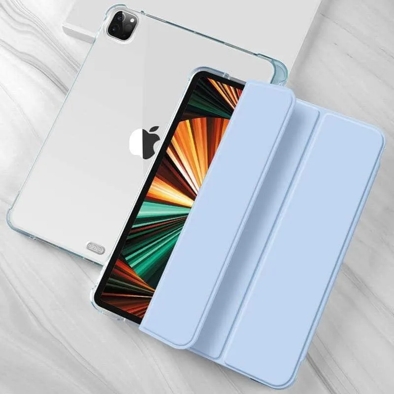iPad Pro 11 2021 Clear TPU Back Pencil Holder Smart Case