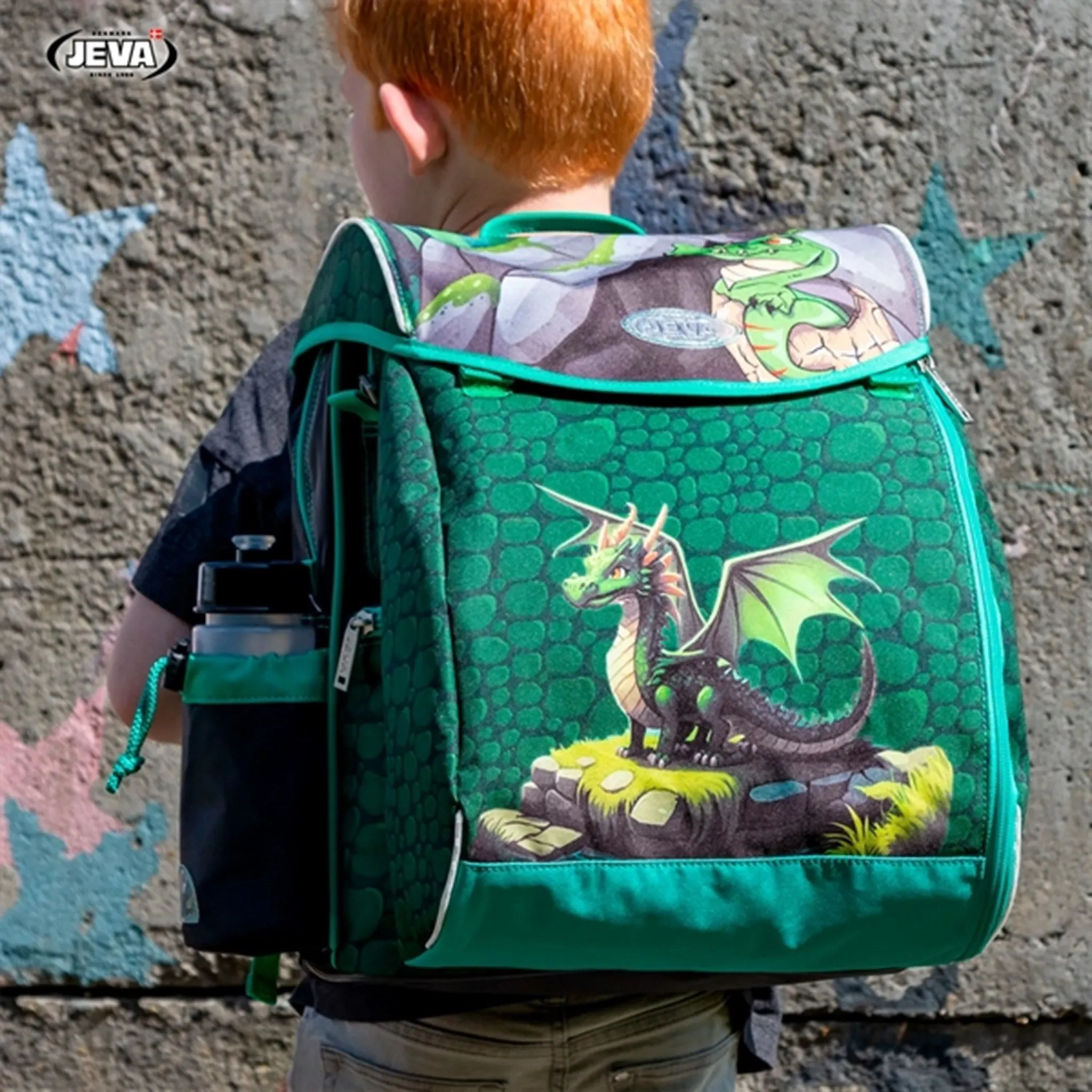 JEVA Intermediate Skoletaske Dragon Draco