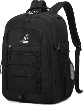 Lanola Man Women Children Casual Daypack Schoolbag Teenage Girls Bookbag Student College School Backpack - Black