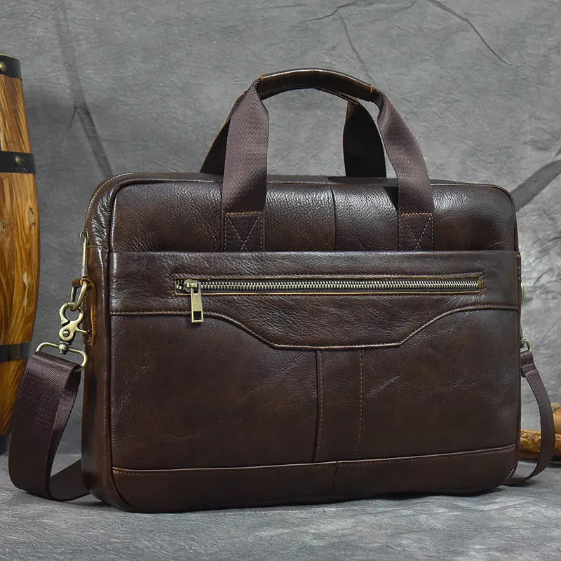 Men's Briefcase Genuine Leather