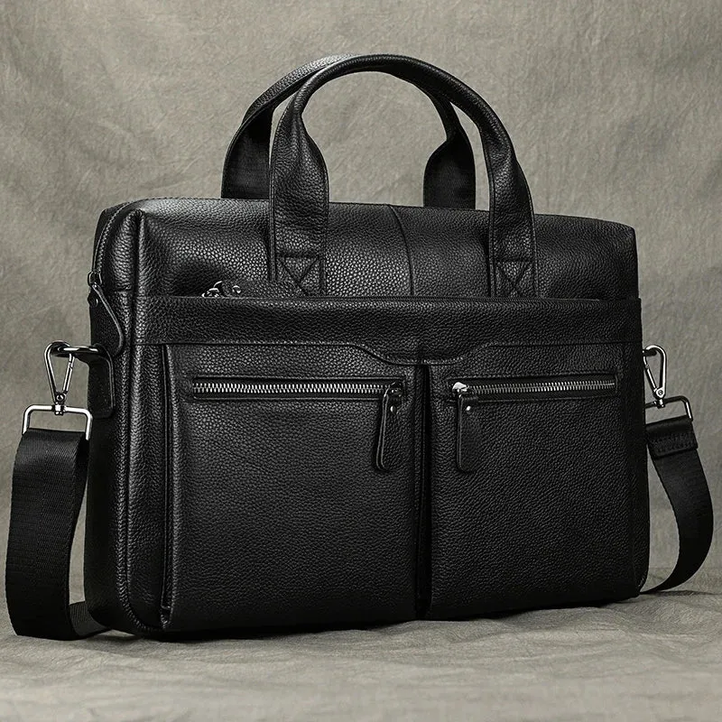 Men's Briefcase Genuine Leather