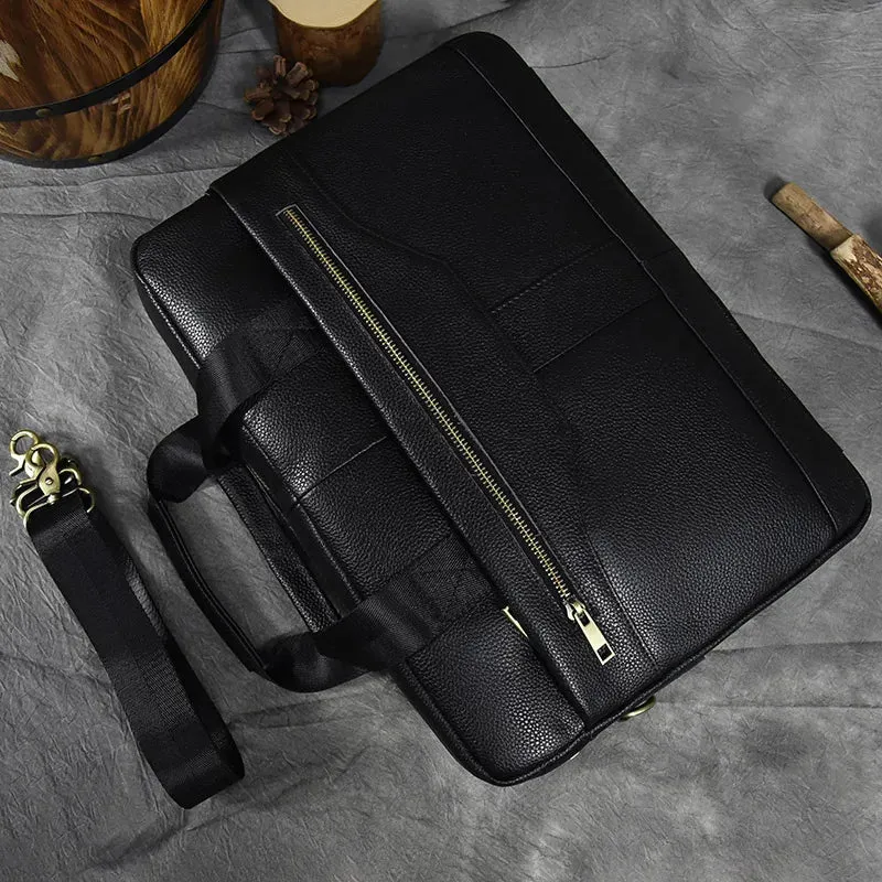 Men's Briefcase Genuine Leather