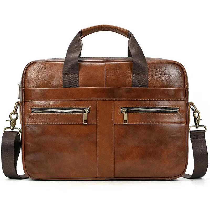 Men's Briefcase Genuine Leather