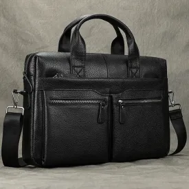 Men's Briefcase Genuine Leather