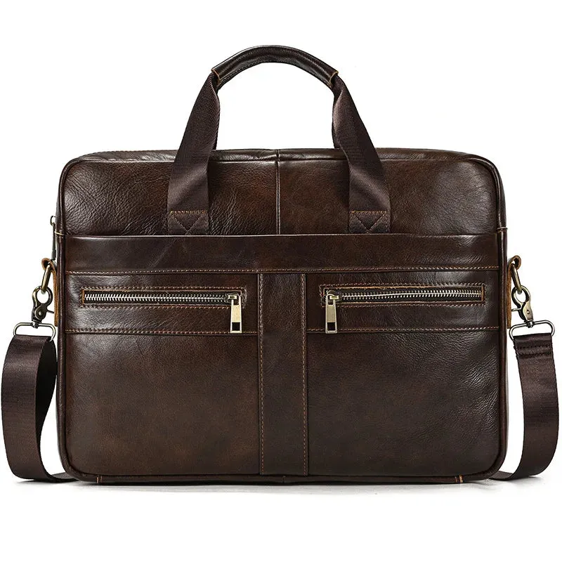 Men's Briefcase Genuine Leather