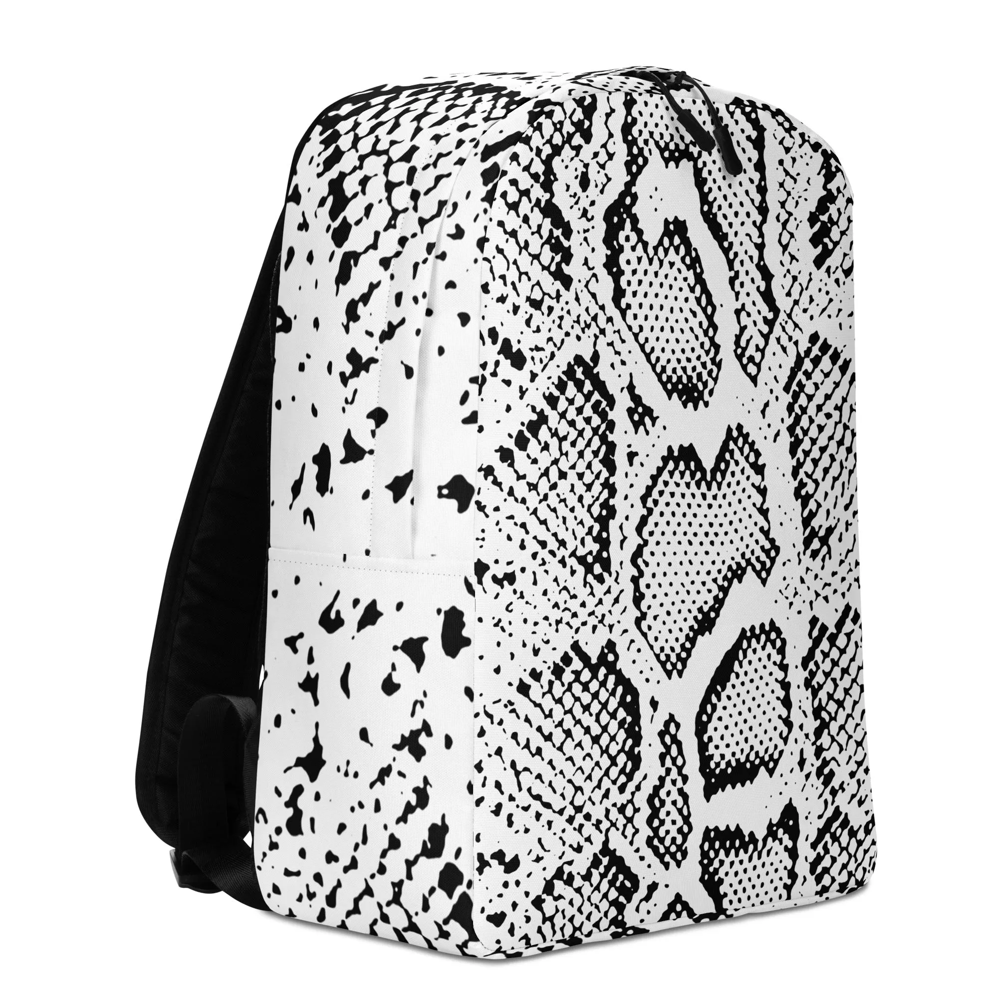 Minimalist Backpack Snake Skin Design