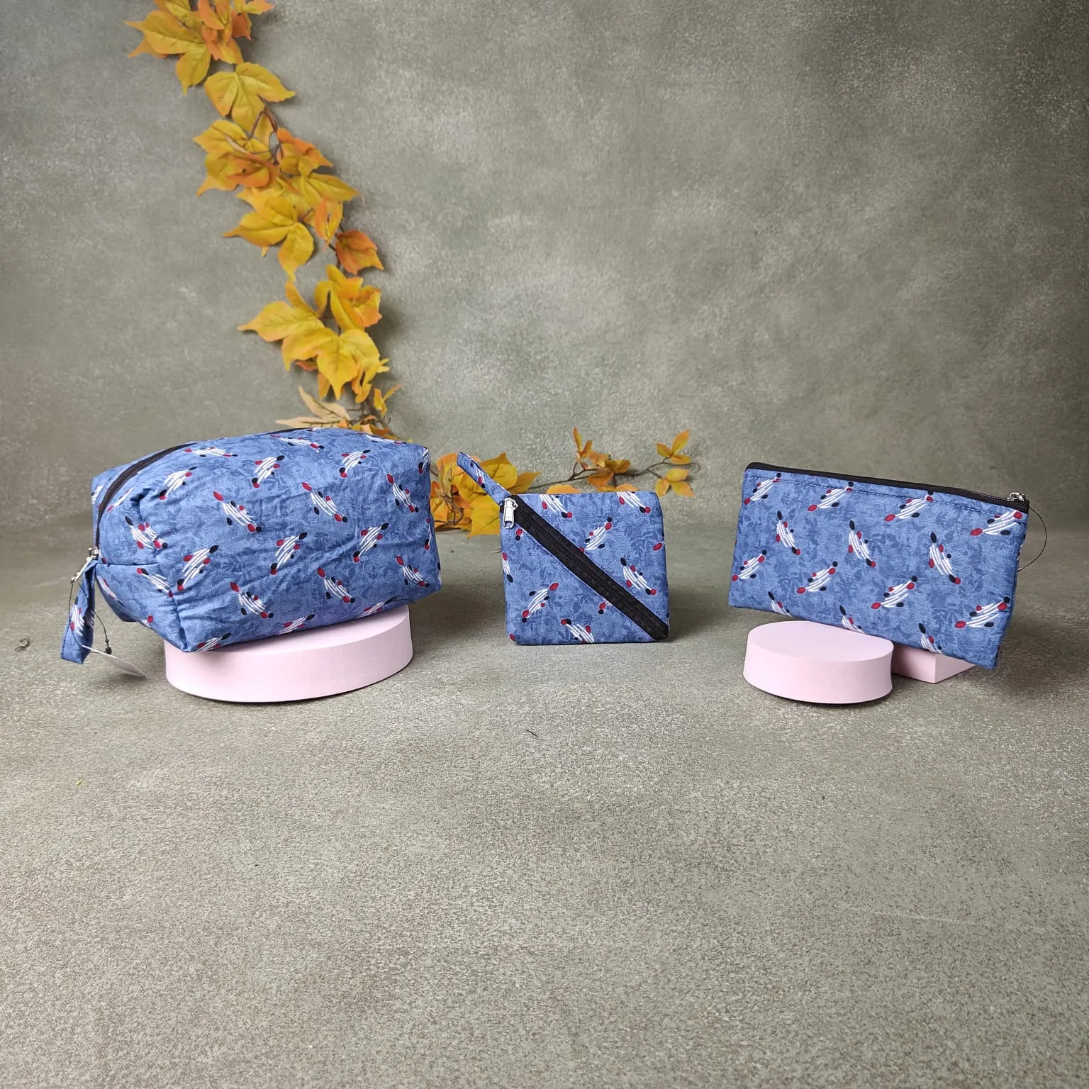 Pocket Vanity Grey Arabesque Prints