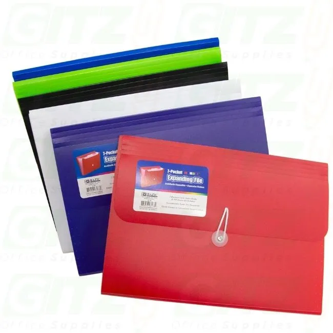 Poly Expanding File Folder 7Pack #3178