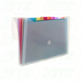 Rainbow 7-Pocket Letter Size Poly Expanding File Bazic #3164