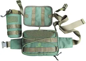Roaring Fire Blazer Modular Versatile Waist Pack with Adjustable Removable Straps, Removable Water Bottle Holder Pocket for Outdoor,Cycling, Camping, Hiking and etc