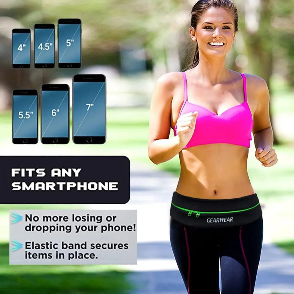 Running Phone Holder for Women and Men|Runner Running Belt Waist Band for Workout Fitness Walking Jogging Exercise Sport