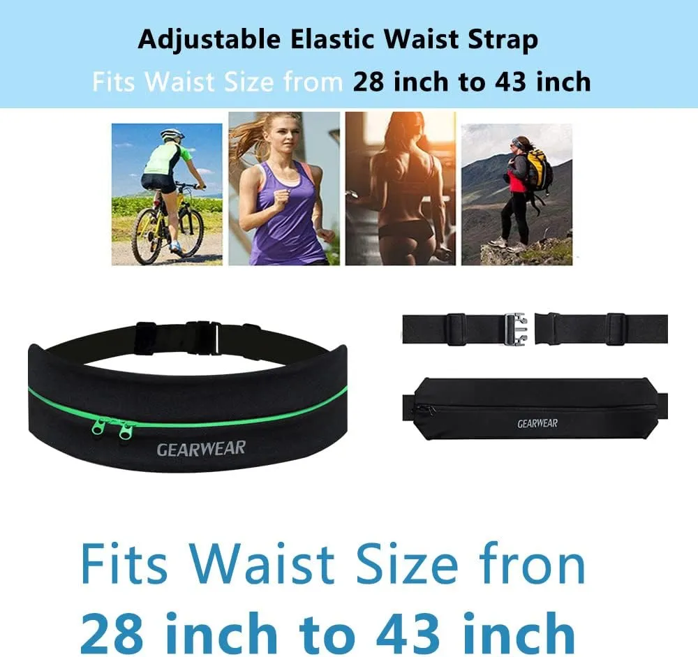 Running Phone Holder for Women and Men|Runner Running Belt Waist Band for Workout Fitness Walking Jogging Exercise Sport